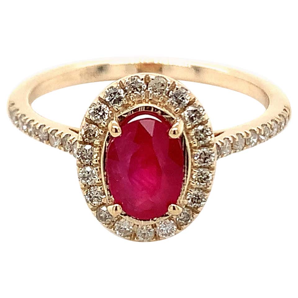 Ruby Rings Australia Stunning Oval Ruby Ring ct. 4.10 with Diamonds. Unique Stone. For Sale ...