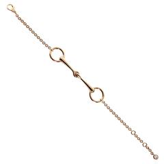Hermes Filet d'Or Rose Gold Diamond Bracelet 9