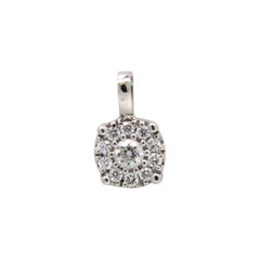 Petite Diamond Pendant for a Touch of Elegance in 18K white gold