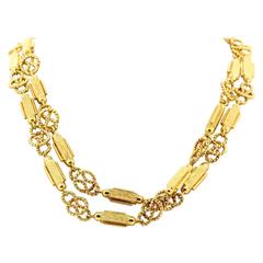 1970s Tiffany 
Co. Link Gold Necklace