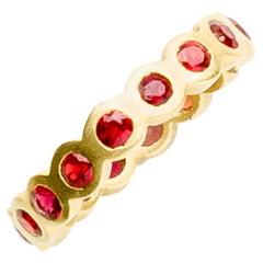Ruby Gold Eternity Ring 6