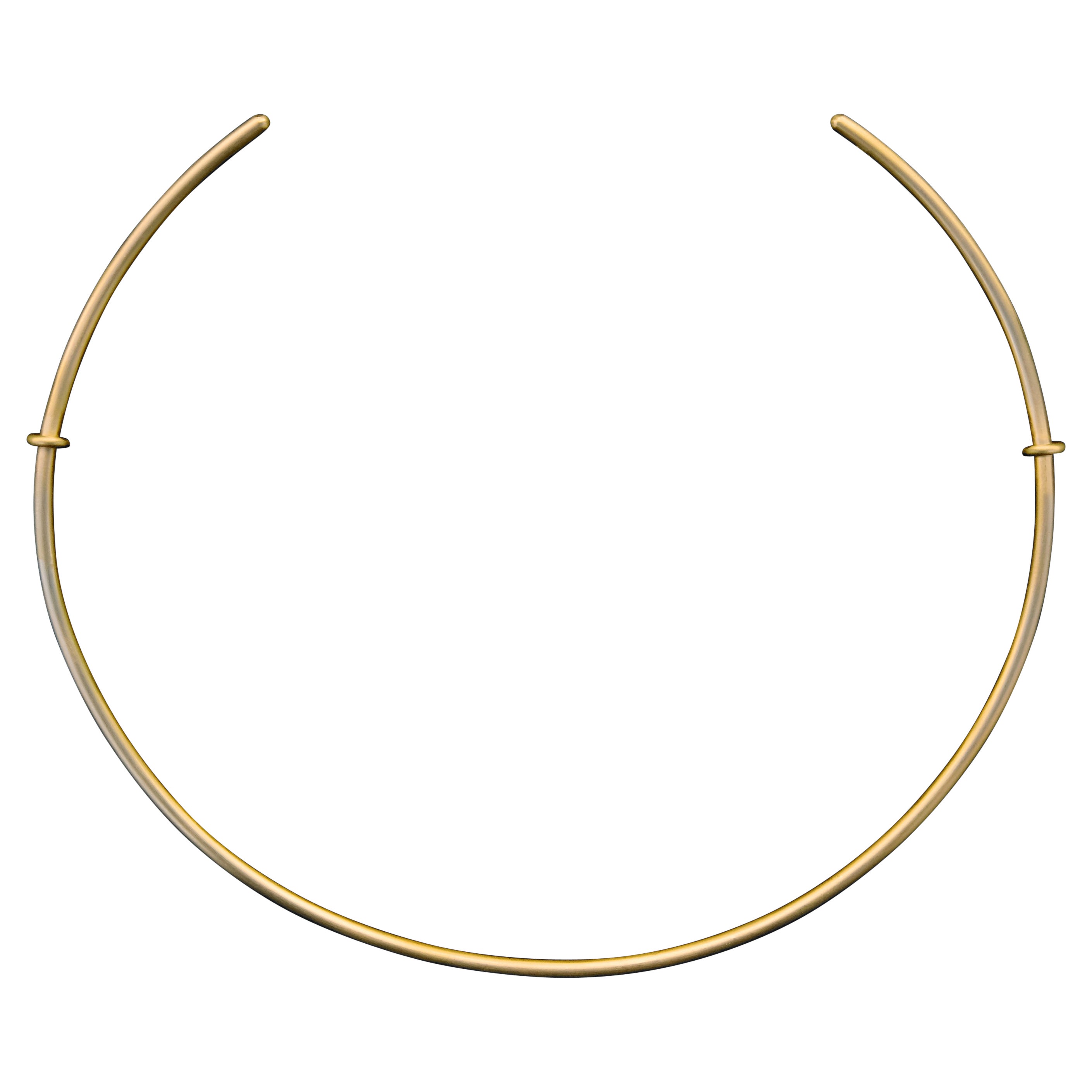 Tiana Marie Combes Yellow Gold Roman Collar Necklace For Sale
