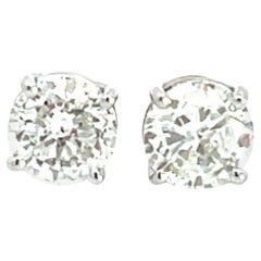 14K White Gold 1/1ctw Diamond Stud Earrings