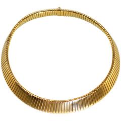 Bulgari Gold Tubogas Necklace