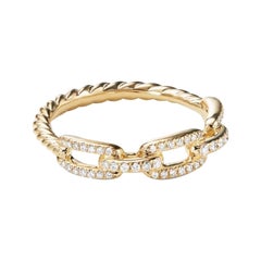 A Link (2-in-1) Diamantbesetzter Ring aus 18k Gold