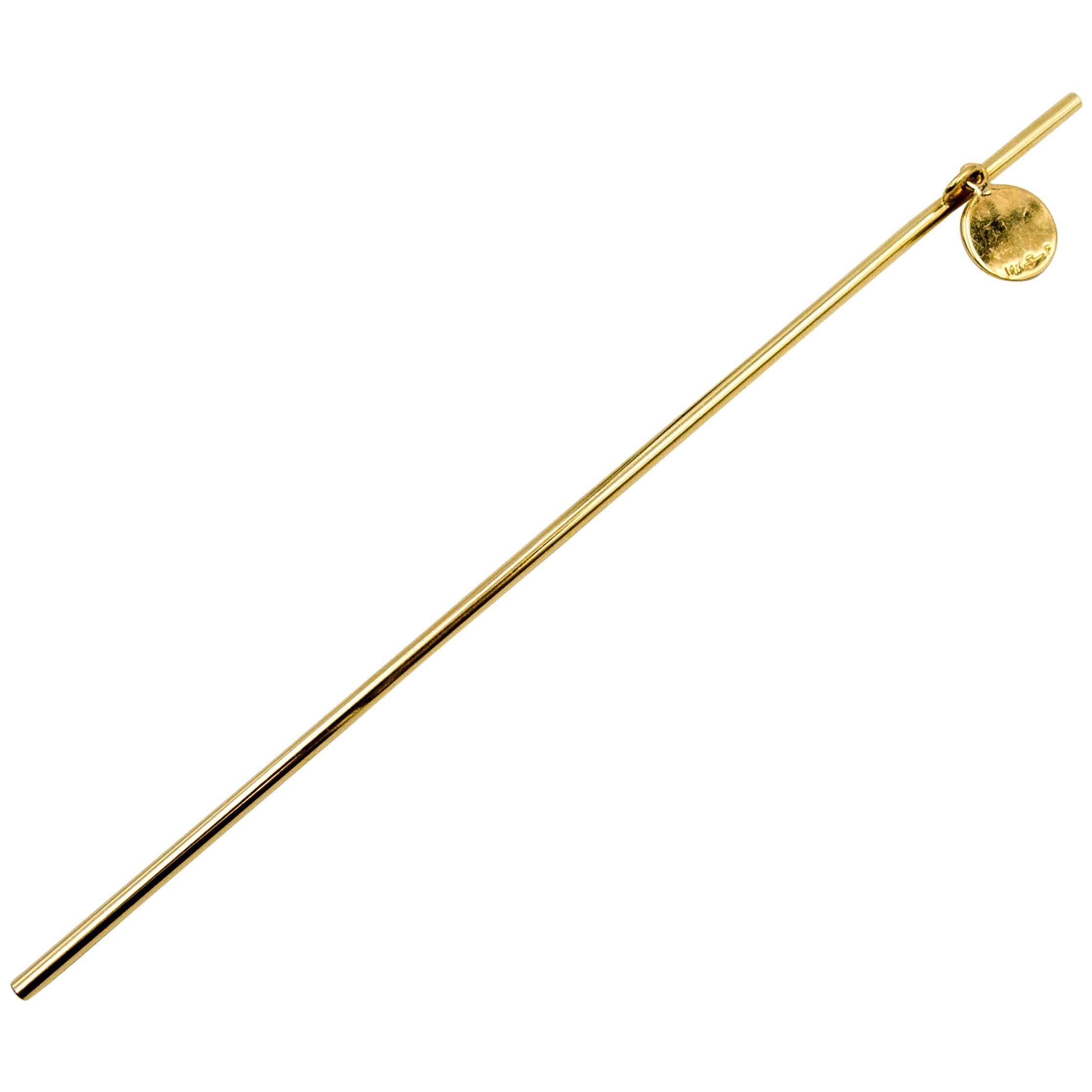 Functional and Totally Unnecessary Gold Straw