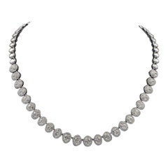 Emilio Jewelry GIA Certified 15.15 Carat Oval Diamond Necklace 