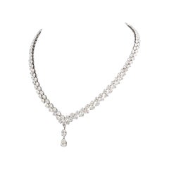 Emilio Jewelry Gia Certified 28.00 Carat Diamond Necklace 