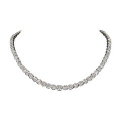 Emilio Jewelry Magnificent Gia Certified 40 Carat Diamond Riviera Necklace