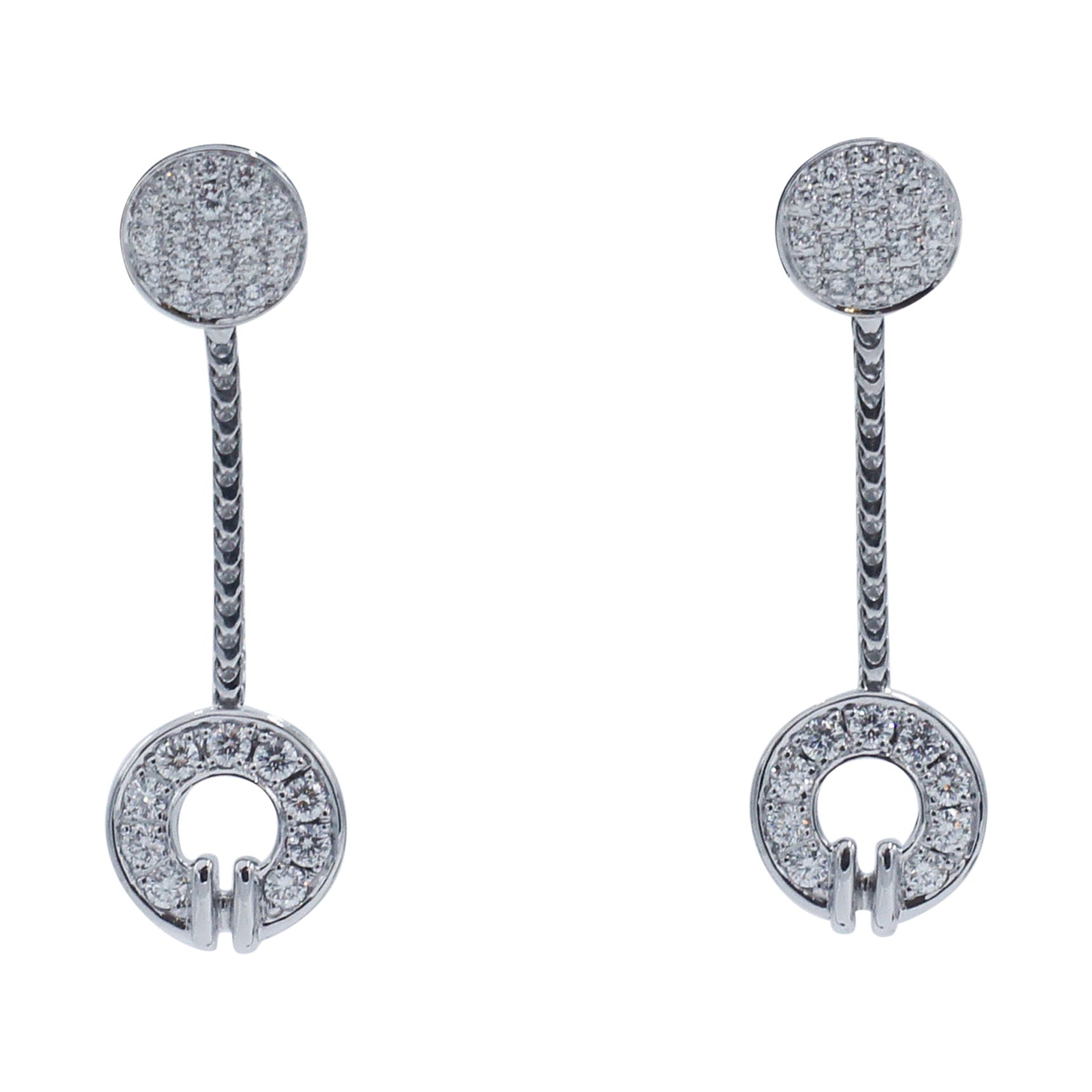 Di MODOLO 18k Gold Diamonds Drop Earrings For Sale