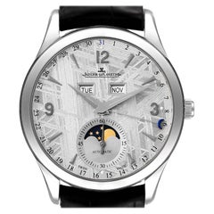 Jaeger LeCoultre Master Calendar Steel Mens Watch 176.8.12.S Q1558421 Box Papers