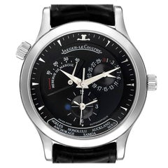 Jaeger Lecoultre Master Geographic Steel Mens Watch 142.8.92.S Q1428170