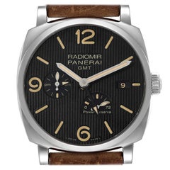 Panerai Radiomir 1940 GMT Power Reserve Stahl-Herrenuhr PAM00658 Box Papiere