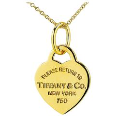 Tiffany 
Co. Gold Heart Pendant