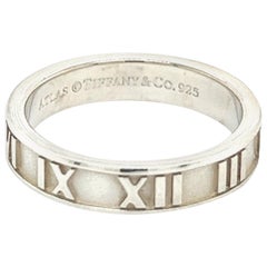 Tiffany & Co Estate Atlas Ring 5.5 Silver 4 mm
