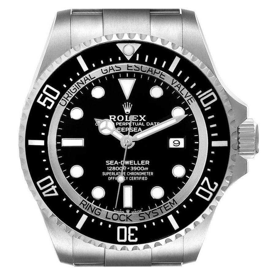 Rolex Seadweller Deepsea 44 Black Dial Steel Mens Watch 126660 Unworn