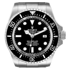 Used Rolex Seadweller Deepsea 44 Black Dial Steel Mens Watch 126660 Unworn