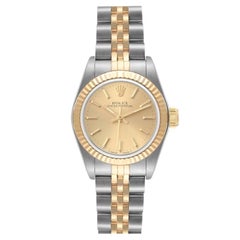 Rolex Oyster Perpetual Acciaio Oro Giallo Donna 67193 Scatola Documenti