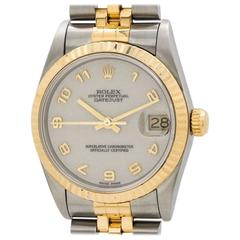 Rolex Yellow Gold Stainless Steel Datejust Automatic Wristwatch Ref 68273 1996