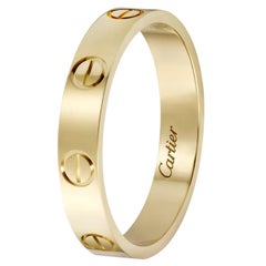 Cartier Love Wedding Band 18K Yellow Gold 49 Size Ring