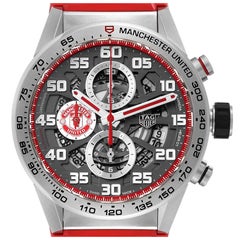 TAG Heuer Carrera Manchester United LE Steel Mens Watch CAR201M Box Card
