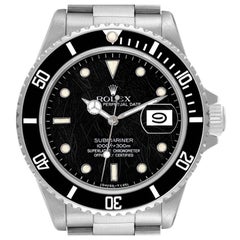 Rolex Submariner Date Spider Dial Steel Vintage Mens Watch 16800