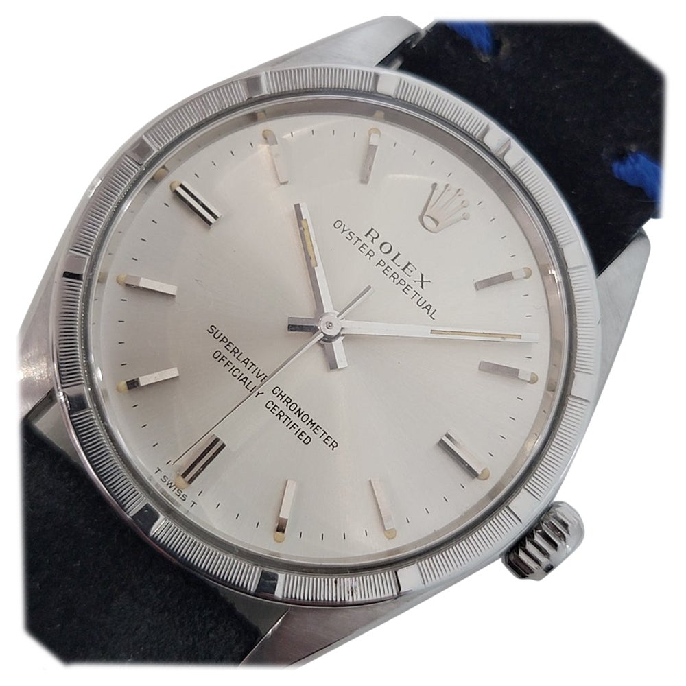 Mens Rolex Oyster Perpetual Ref 1007 Automatic 1960s Vintage Swiss RJC114 For Sale