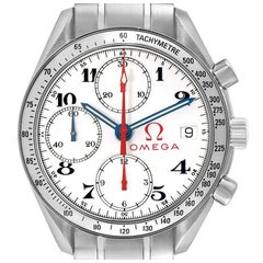 Omega Speedmaster Date 39 White Dial Olympic Chronograph Mens Watch 3513.20.00