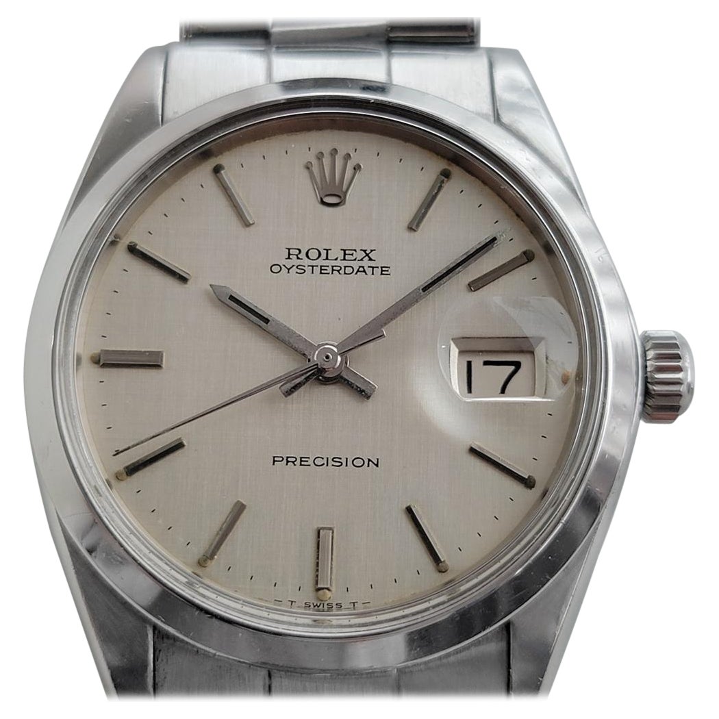 Mens Rolex Oysterdate Precision Ref 6694 Manual Wind 1960s Swiss Vintage RJC196