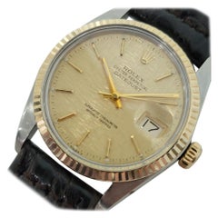 Used Mens Rolex Oyster Datejust Ref 16013 18k SS Automatic Swiss 1980s RJC176