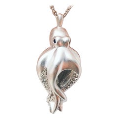 Silver Octopus necklace 