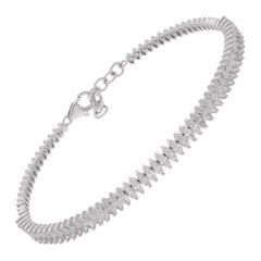 2.72 Carat Marquise Diamond Bracelet 14 Karat White Gold Handmade Fine Jewelry