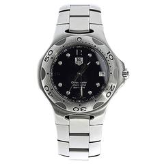 TAG Heuer Stainless Steel Black Dial Kirium Chronometer Automatic Wristwatch