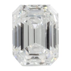 Diamant taille émeraude certifié GIA de 1,60 carat F/VS1, inscription GIA XX