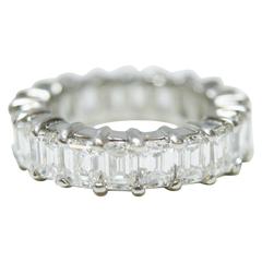 Emerald Cut Diamond Eternity Band