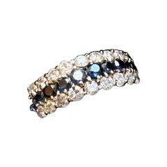 Saphir-Diamant-Ring, Verlobungsring, antik, begehrt, $5681