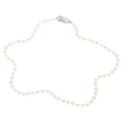 Used Mikimoto Single Strand of Small 5mm White Akoya Pearls