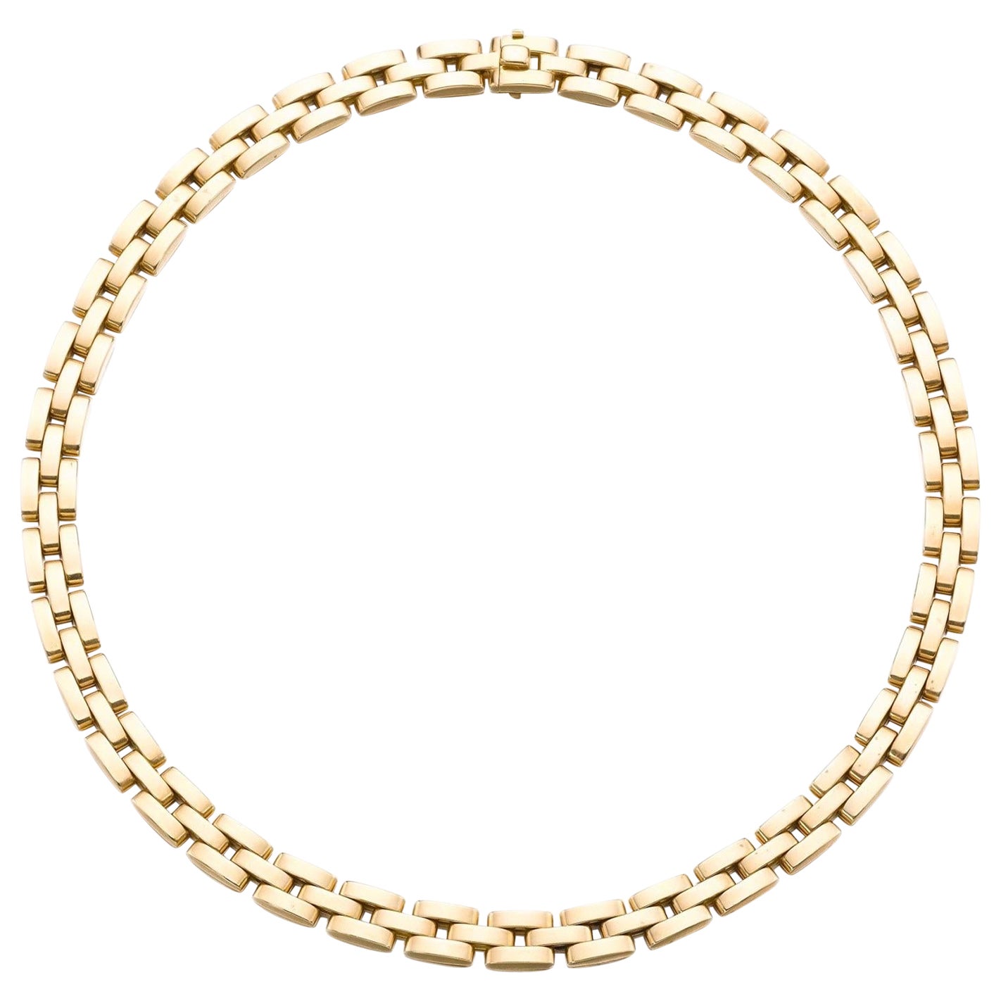 Cartier, 18k Yellow Gold and Diamond 'Maillon Panthère' Necklace