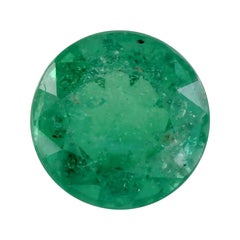 1.01 Ct Emerald Round Loose Gemstone (pierre précieuse en vrac)