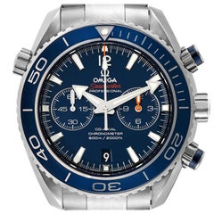 Omega Planet Ocean Chronograph Titanium Mens Watch 232.90.46.51.03.001 Box Card