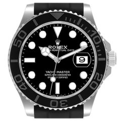 Rolex Yachtmaster White Gold Oysterflex Bracelet Mens Watch 226659 Unworn