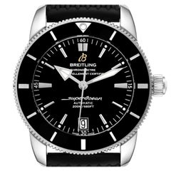 Breitling Superocean Heritage II 42 Black Dial Steel Watch AB2010 Box Card