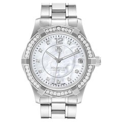TAG Heuer Aquaracer Mother of Pearl Diamond Dial Ladies Watch WAF1313