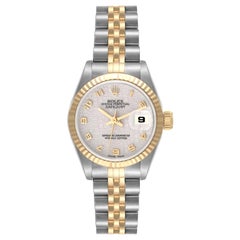 Rolex Datejust Steel Yellow Gold Anniversary Dial Ladies Watch 69173