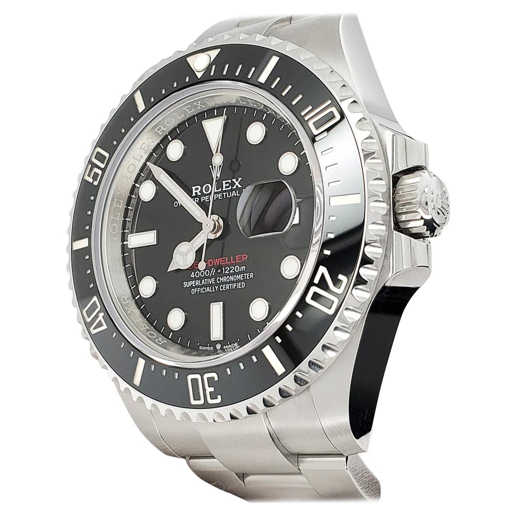 Rolex Sea-Dweller 43mm Red Line Black 50th Anniversary Watch 126600 Box Papers For Sale