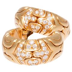 Bulgari Alveare Diamant-Ohrringe aus Gold