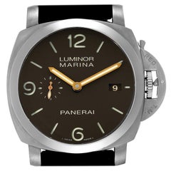 Panerai Luminor 1950 Marina 3 Days Titanium Mens Watch PAM00351 Box Papers