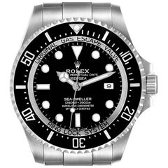 Rolex Seadweller Deepsea 44 Black Dial Steel Mens Watch 126660 Unworn