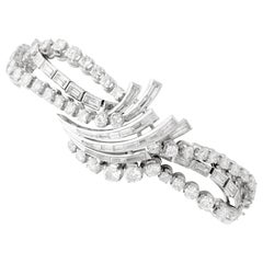 Antique 16 Carat Diamond and Platinum Bracelet