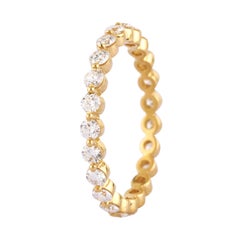 Anillo de oro rosa de 18 quilates con un diamante de 1,07 quilates